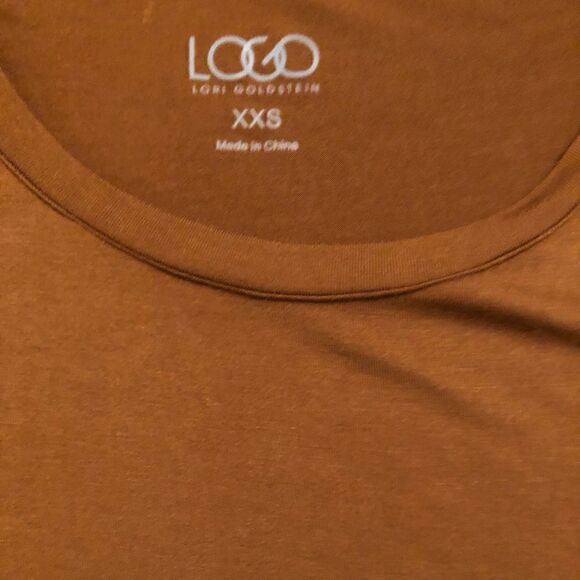 LOGO by Lori Goldstein dark mustard lounge top - Picture 4 of 8